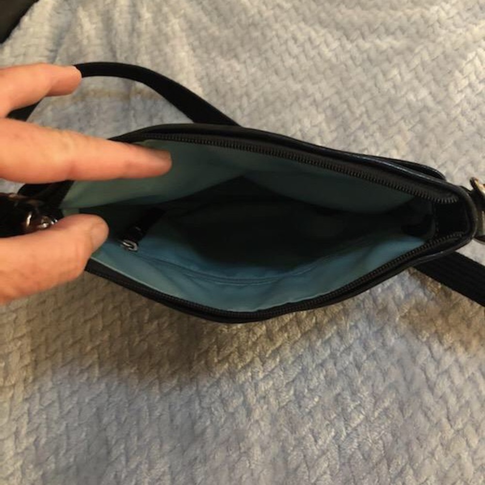 Paige Patent Crossbody Black